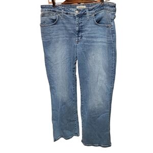 Madewell Women’s Mid-Rise Kick Out Denim Blue Jeans Size 32